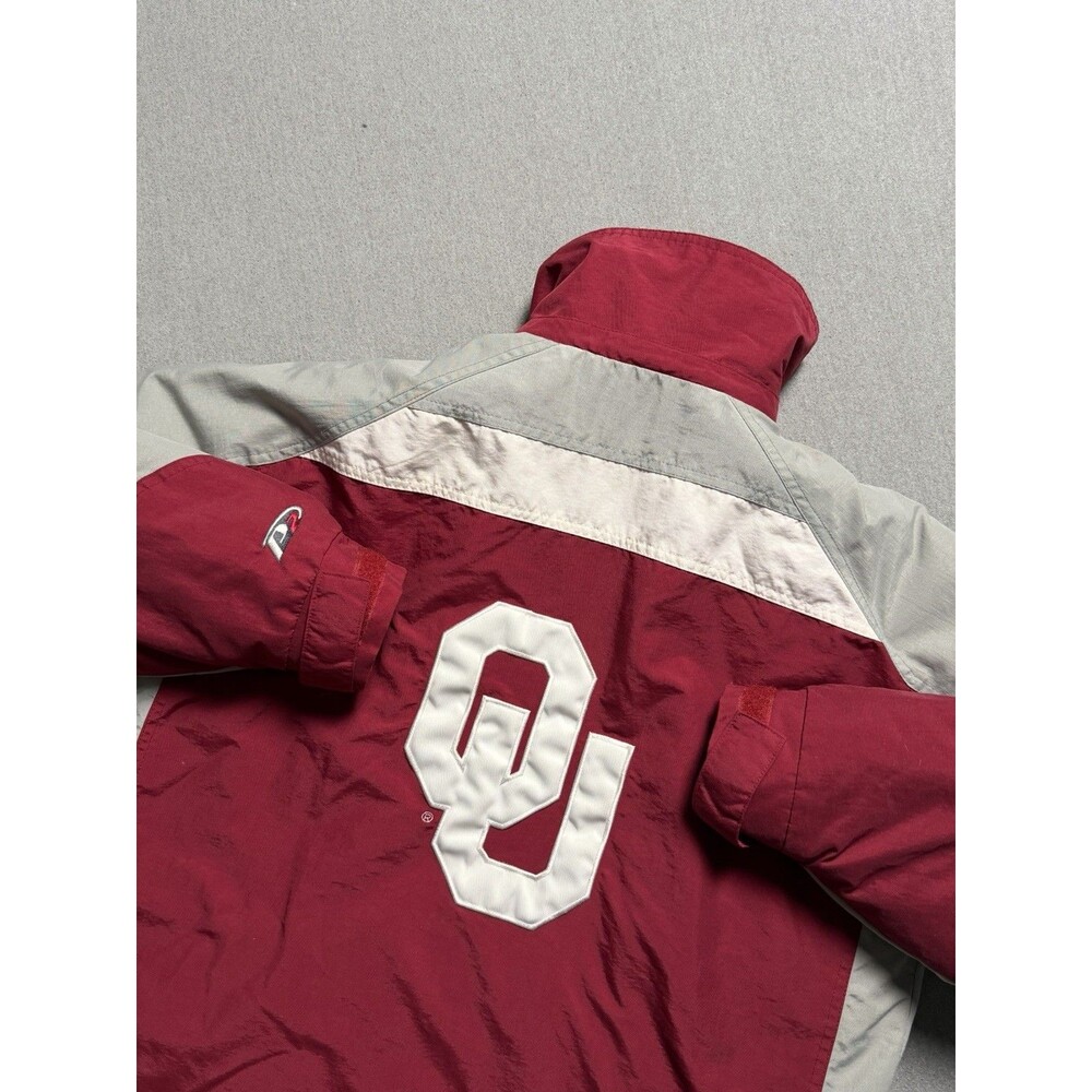 Oklahoma Sooners Jacket Mens S Pro Player P2 3 In 1 Full Zip Puffer OU Vintage